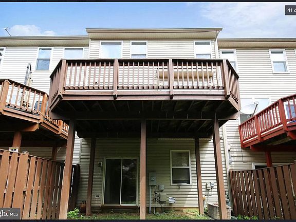 View of the deck from the backyard