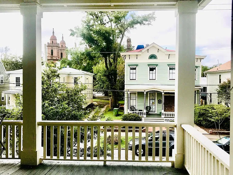 View from upsatirs balcony