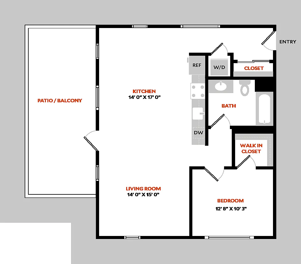 Floor plan Plan 1P