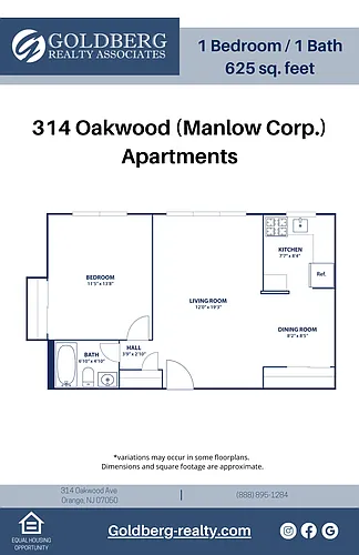 Floor plan One Bedroom