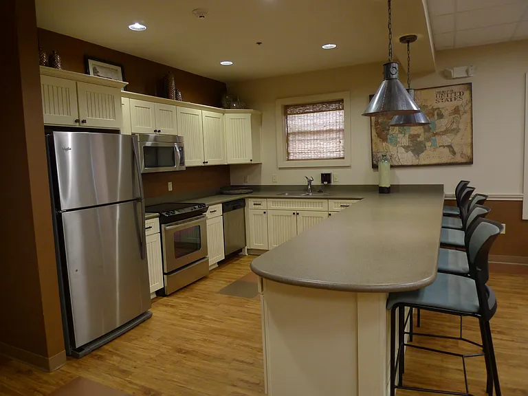 Old Calvary Post multi-purpose room kitchen.