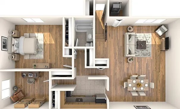 1 Bedroom, 1 Bath 1 Bedroom, 1 Bath