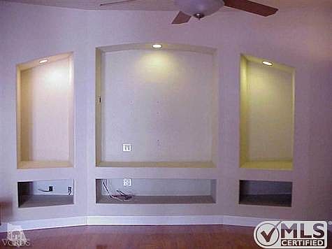 Entertainment wall in the living room.