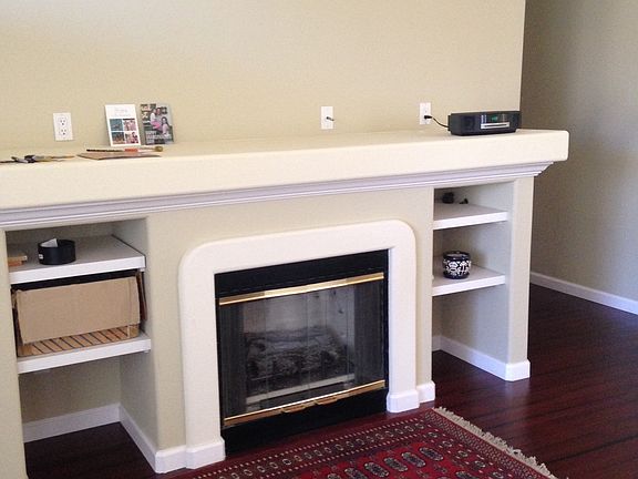 fireplace in living room