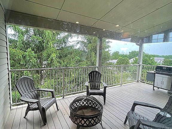 Large private deck