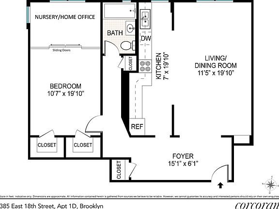 5th image of 385 E 18th St APT 1D