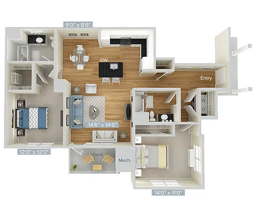 Floor plan B3-1223