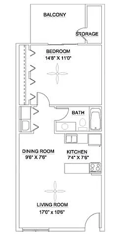 Floor plan The Brightleaf 650