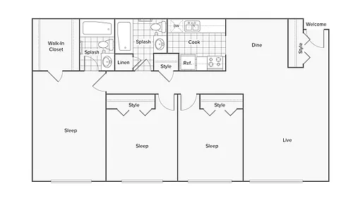 Floor plan Durham