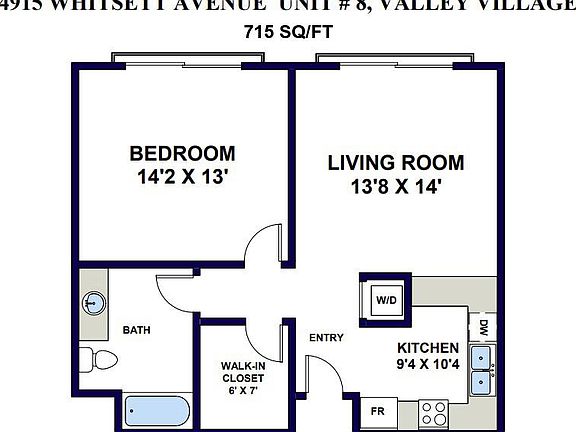 4th image of 4915 Whitsett Ave APT 8