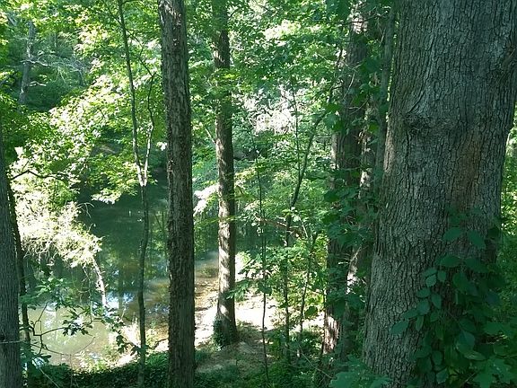 Lake and retaining wall