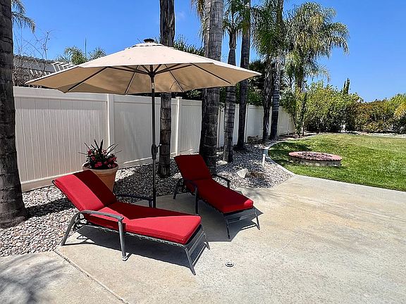 Large patio around pool