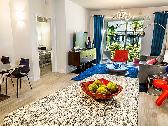 Kitchen and living area