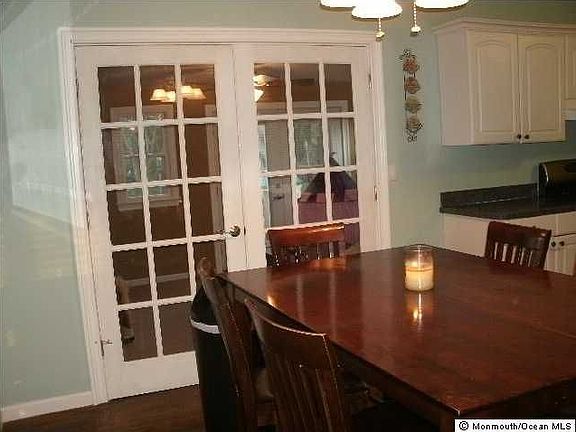 Family room beyond french doors