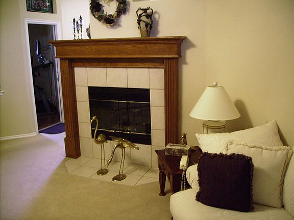 Double sided fireplace
