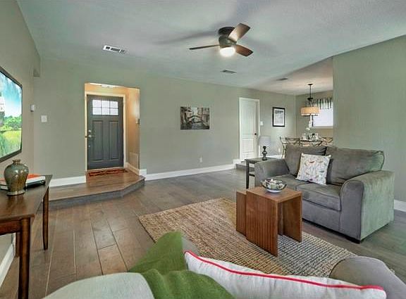View of entryway from family room
