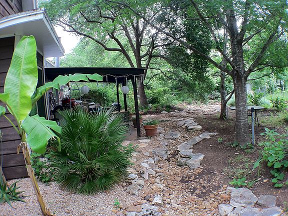 Back porch has lots of shade in summer