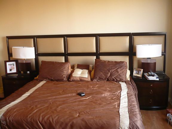 master bedroom king sized TempurPedic adjustable base=raise/lower head or foot of bed as you desire-available for purchase