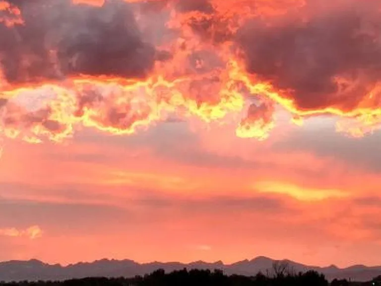 Gorgeous sunsets from this townhome
