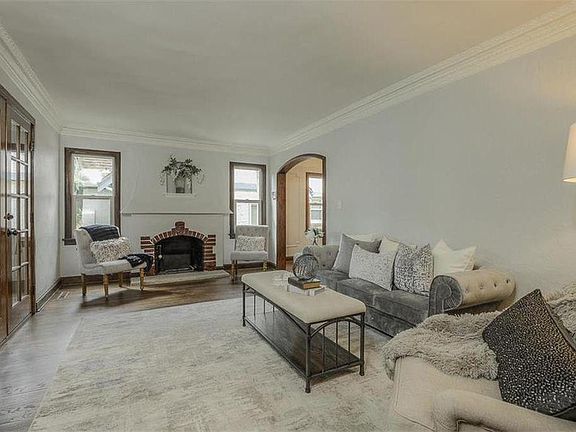 Living room view from front entry