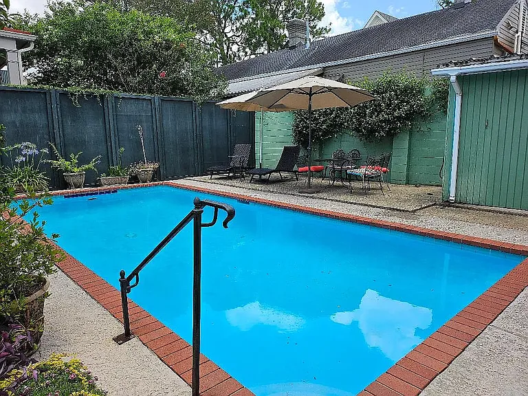 Pool and courtyard