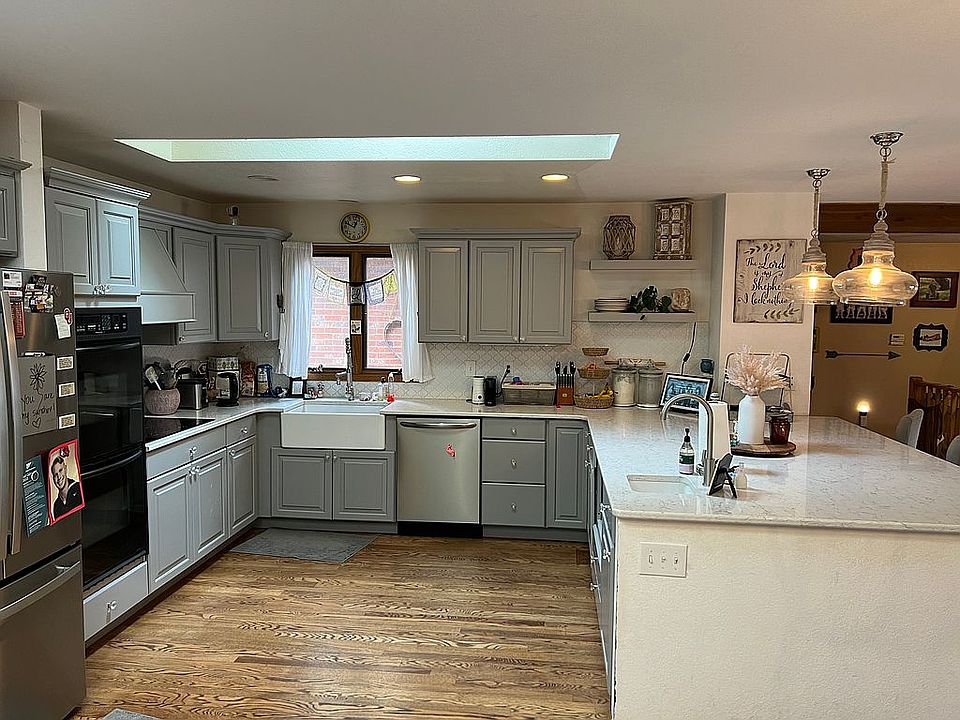 Massive remodeled kitchen. 