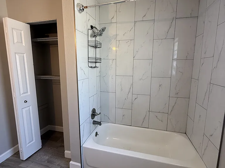 Bathroom Shower & Linen Closet
