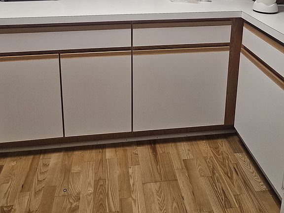 More cabinets in the kitchen