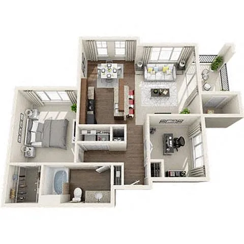 Floor plan A3 + Den