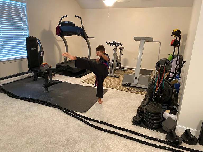Second Upstairs Large Suite. We used as an at home gym.