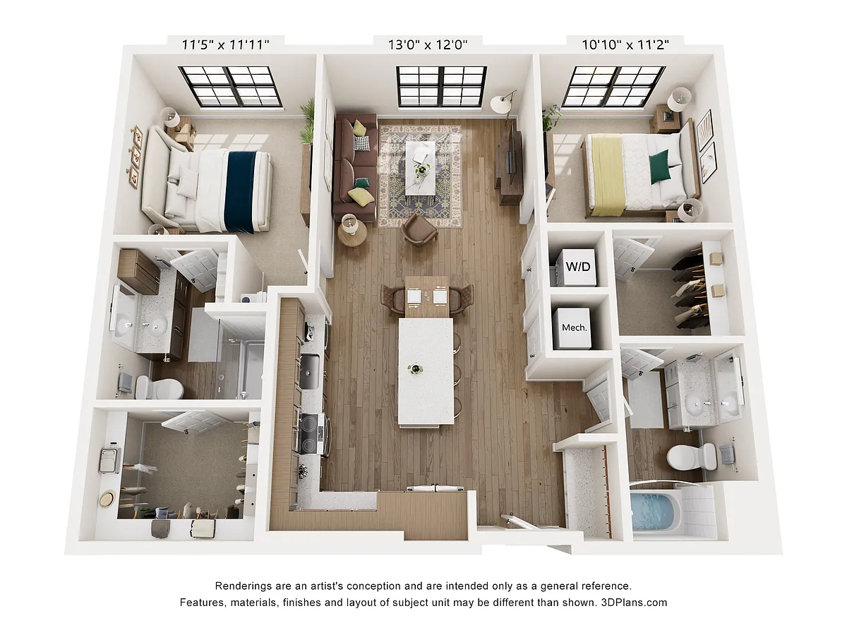Floor plan The Carter ADA