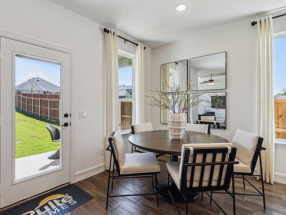 Dining nook off kitchen