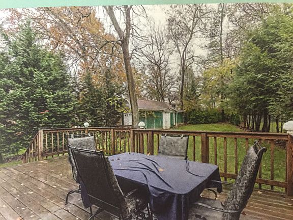 Deck and Backyard