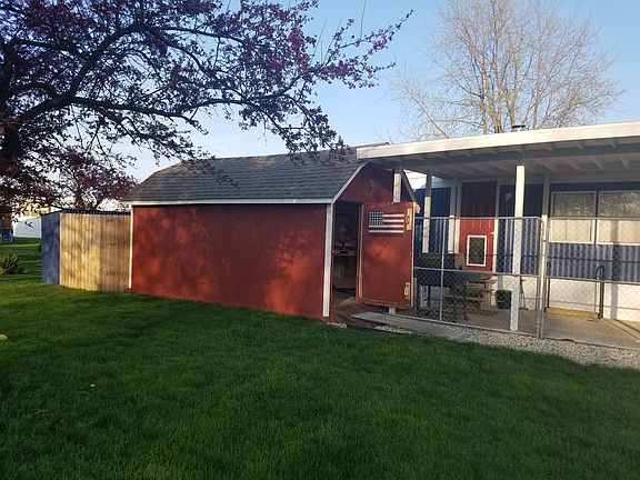 Shed and front door