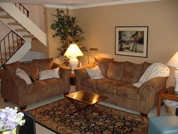 Living Room and Open Staircase