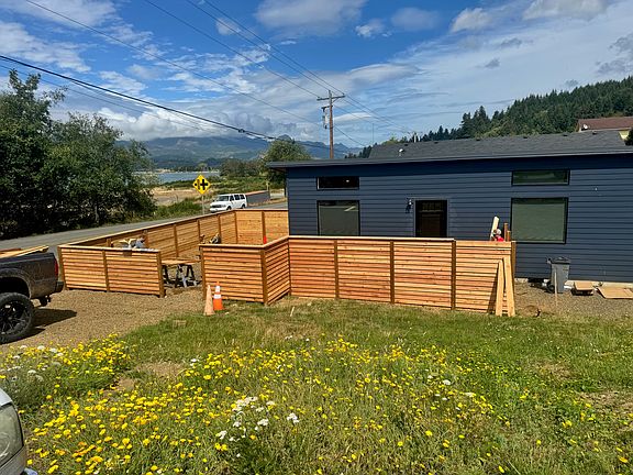 Brand new modern home, with fenced yard. Newly paved driveway accommodates 2 vehicles - including EV charger !