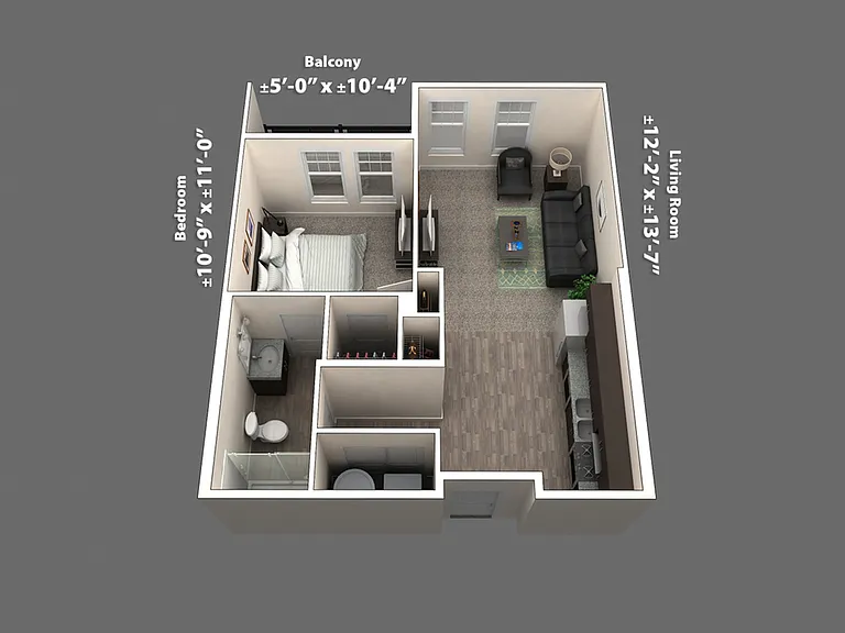 Flat 101 Dimensions Flat 101 Dimensions