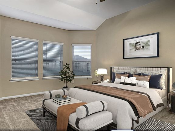 Primary Suite from a Spec home in Houston community.