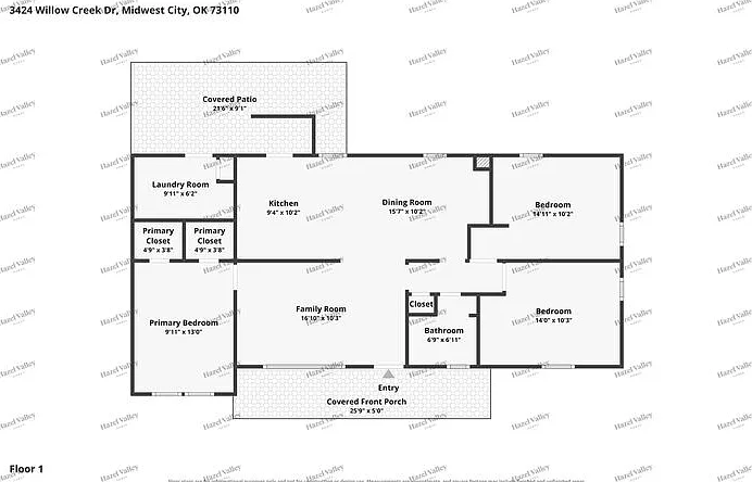 3 bed, 1.0 bath, 858 sqft, $1,195 — Photo 3