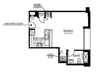 Floor plan Studio