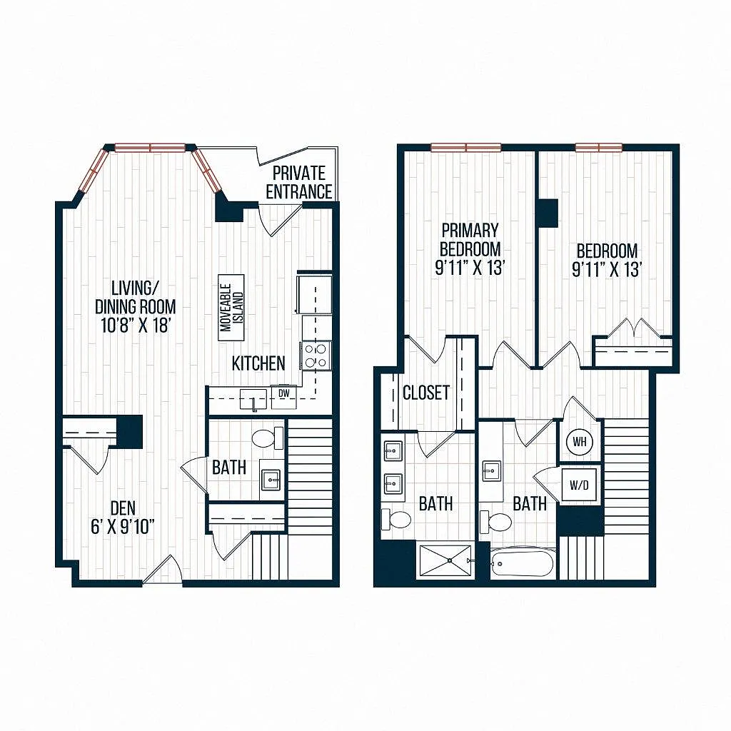 Floor plan E1 - Townhome