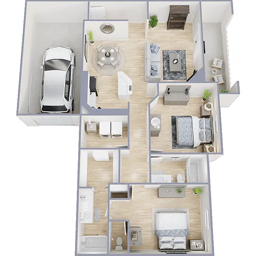 Floor plan San Diego II WITH ATTACHED GARAGE