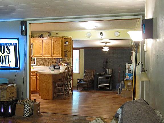 Looking into kitchen