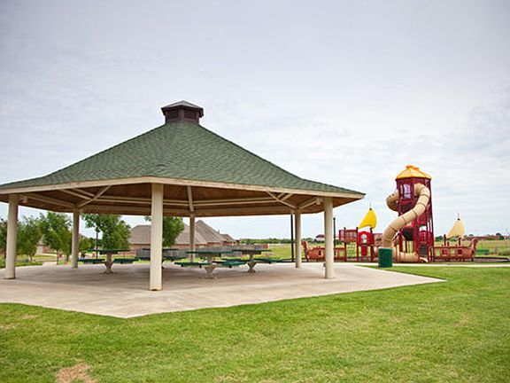 Covered picnic and play area