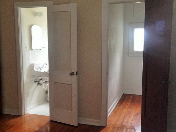 Bathroom and closet off of bedroom