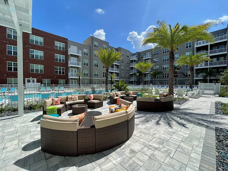 Relax poolside with friends and family