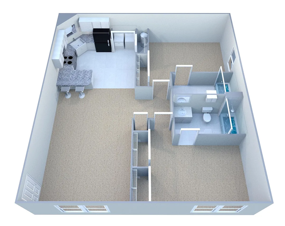 Floor plan Custom 2-2