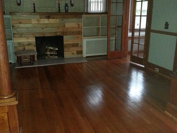 Open living and dining rooms