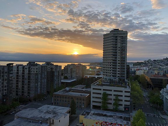 Sunset from living room