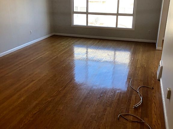 Living room with hardwood fl
